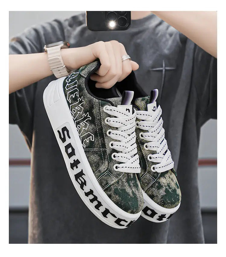 Board Schuhe Männer dicke Sohle Mode Trend Camouflage Schuhe