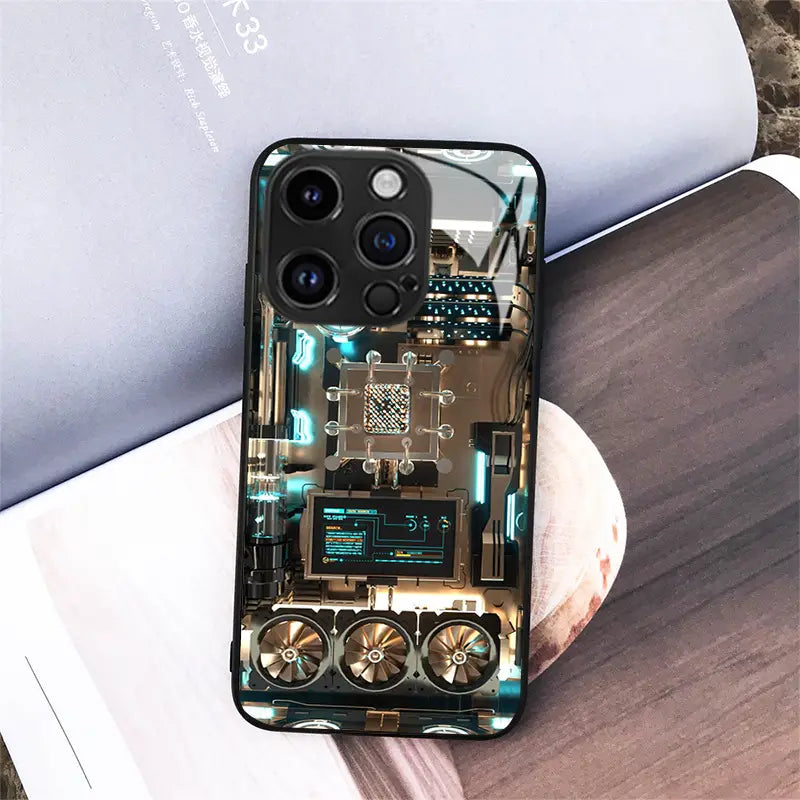 Trendy Circuit Board Design Apple Iphone 14 & 15 Phone Case