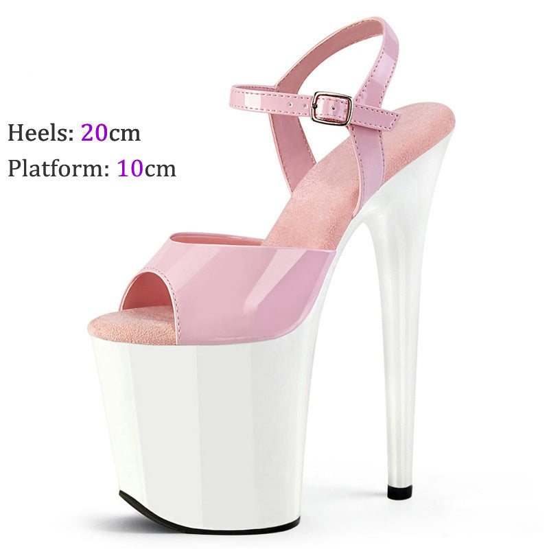 Womens Summer Sandals Modern Stiletto Platform Pole Dance Shoes - Pleasures and Sins   Pleasures and Sins