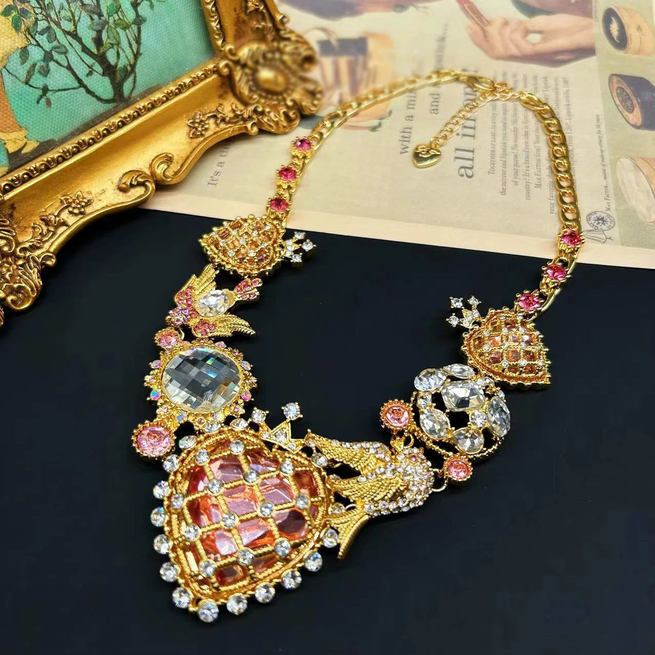 Heavy Bling Statement Piece luxury drag queen necklace - Pleasures and Sins   Pleasures and Sins