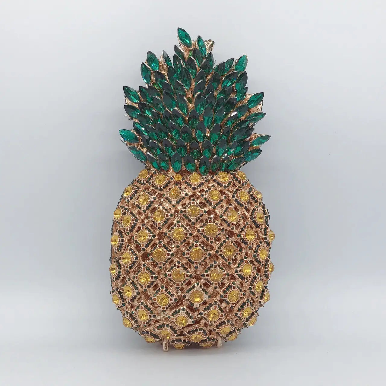 Ananas Form Diamante Abendessen Tasche Voll Diamant Handheld