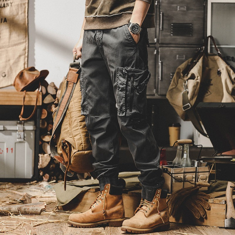 Men's Workwear Pants Straight Cut Outdoor Casual Cargo Pants