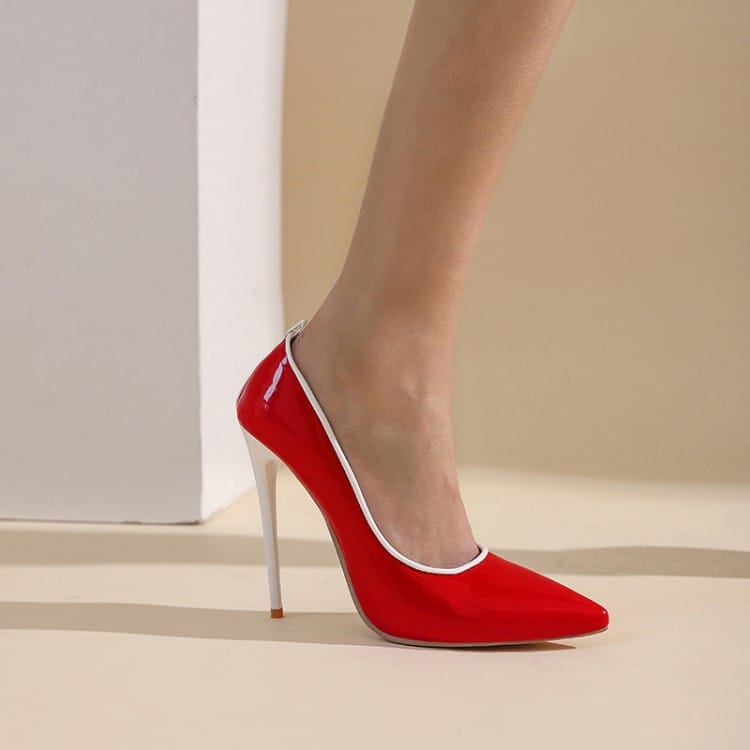 Unisex Large Matching Pointed Toe Stiletto Heel Shoes