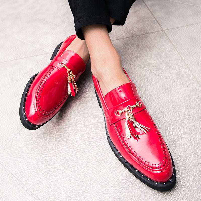 Men's Pointed Toe Casual Faux Leather Moccasin Shoes