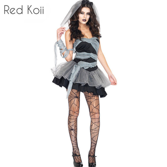 Halloween Costume Zombie Bride Cosplay Suit