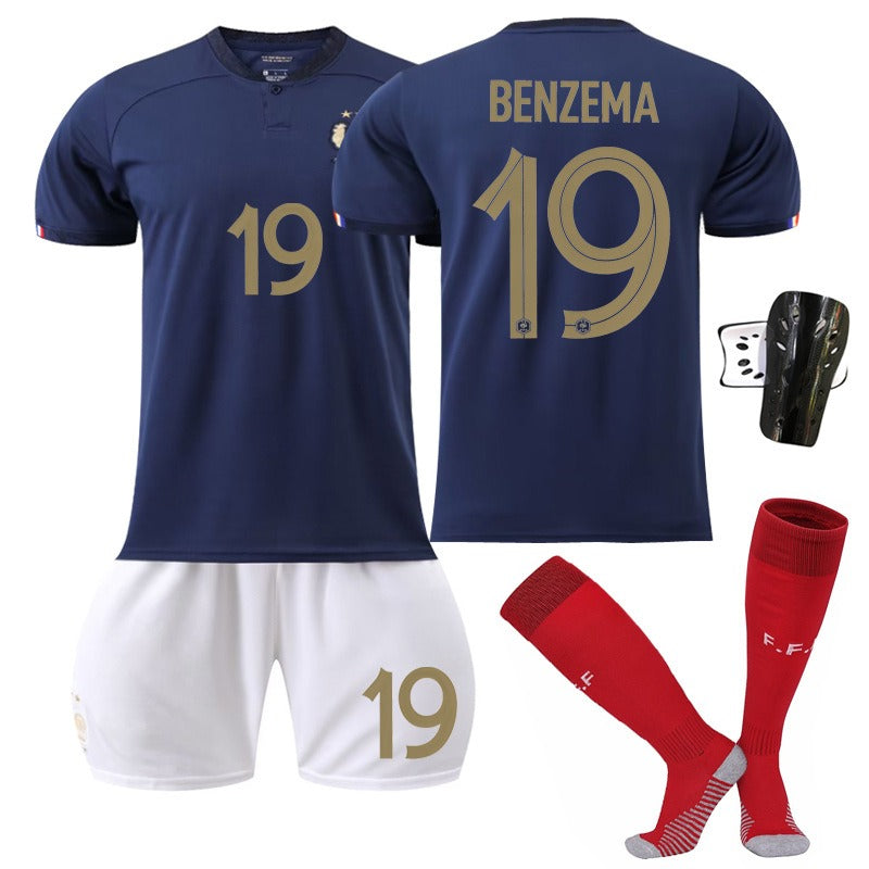 France Home Football Kit No.10 Mbappe 19 Benzema 11 Dembele 9 Giroud - Pleasures and Sins   Pleasures and Sins