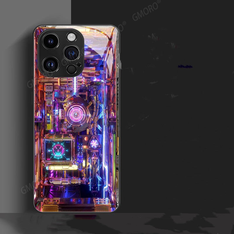 Trendy Circuit Board Design Apple iPhone 14 & 15 Phone Case - Pleasures and Sins   Pleasures and Sins