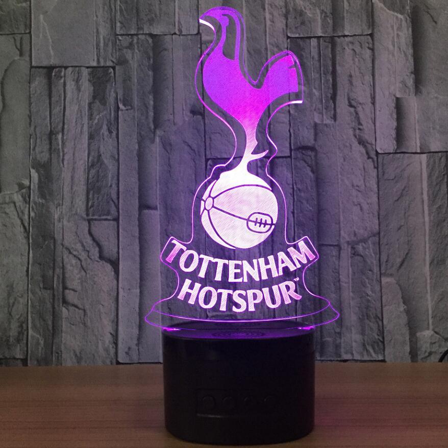 Tottenham Hotspur Football Club 3D LED Night Light Novelty Gift - Pleasures and Sins   Pleasures and Sins