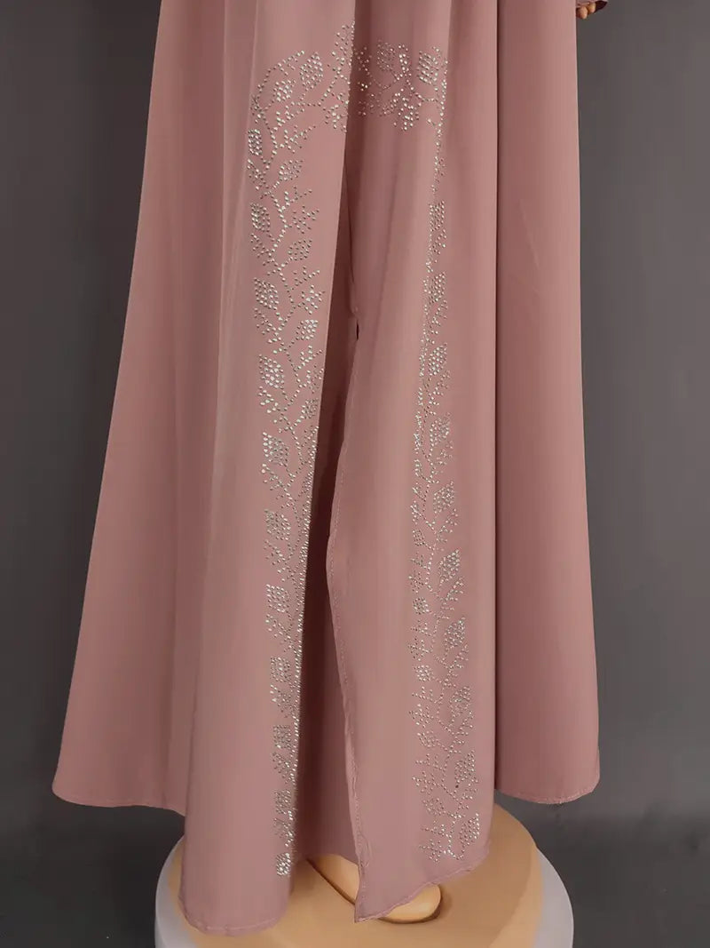 Robe musulmane élégante et luxueuse pour femmes, robe arabe