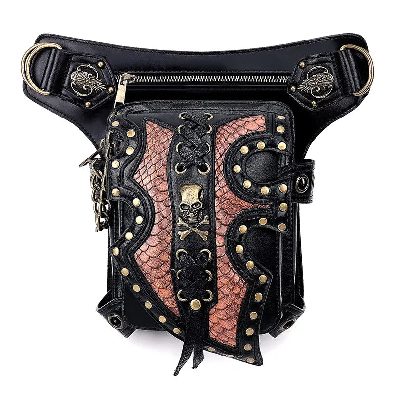 Steampunk-Motorradtasche