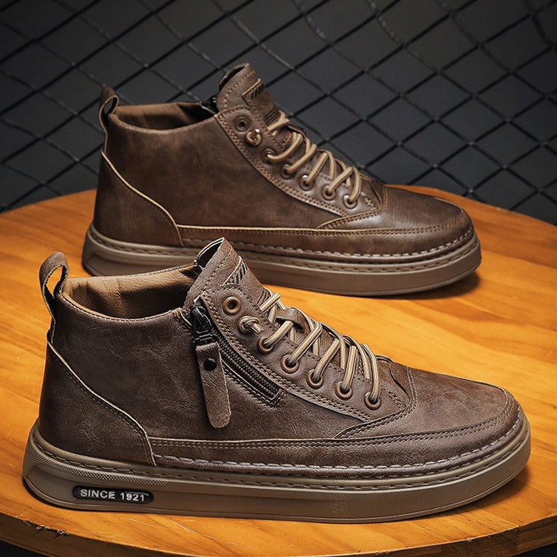 Mens high top casual shoes, trendy and versatile boots - Pleasures and Sins   Pleasures and Sins