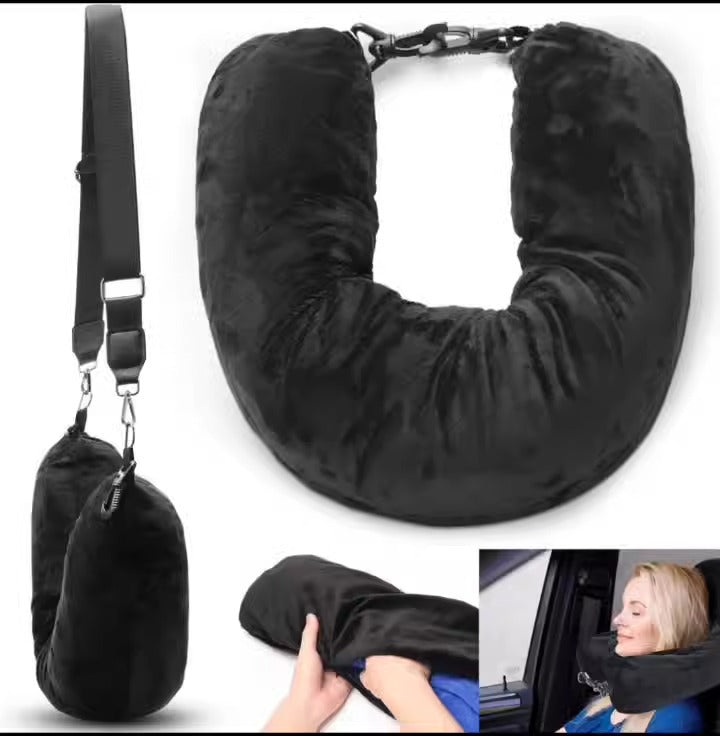 Travel pillow that can be filled with clothes, travel hack - Pleasures and Sins   Pleasures and Sins