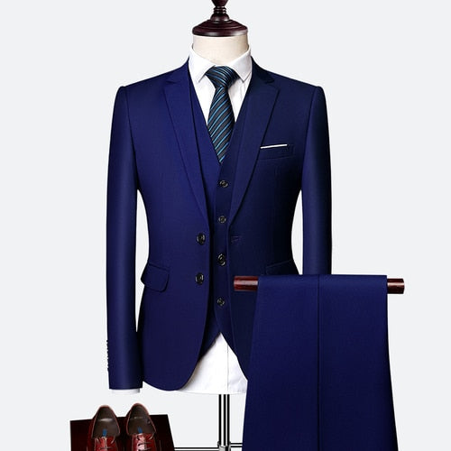 Mens 3 Pc Slim Fit Formal Suit In 10 Stunning Colours - Pleasures and Sins   Pleasures and Sins