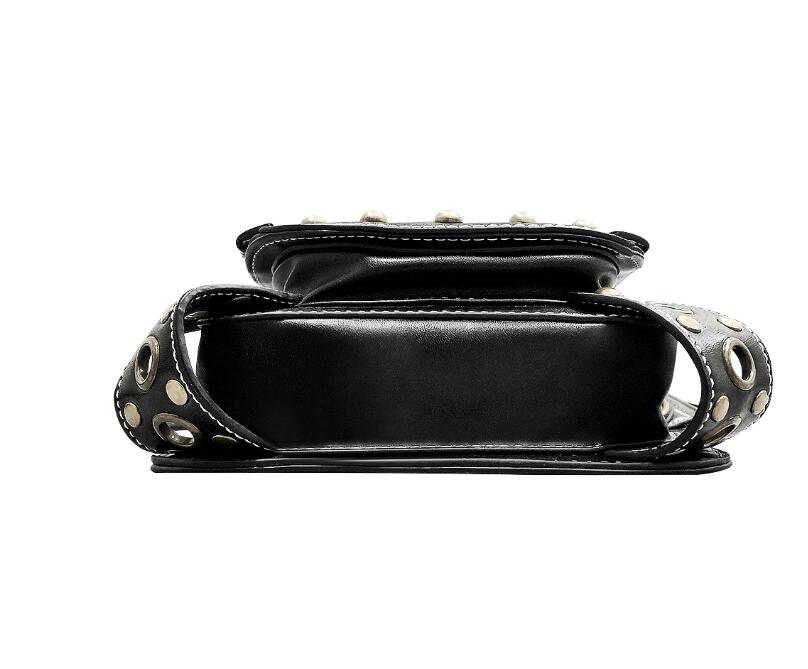 Black Punk Waistpack Retro Simple Atmospheric Casual Shoulder Bag - Pleasures and Sins   Pleasures and Sins