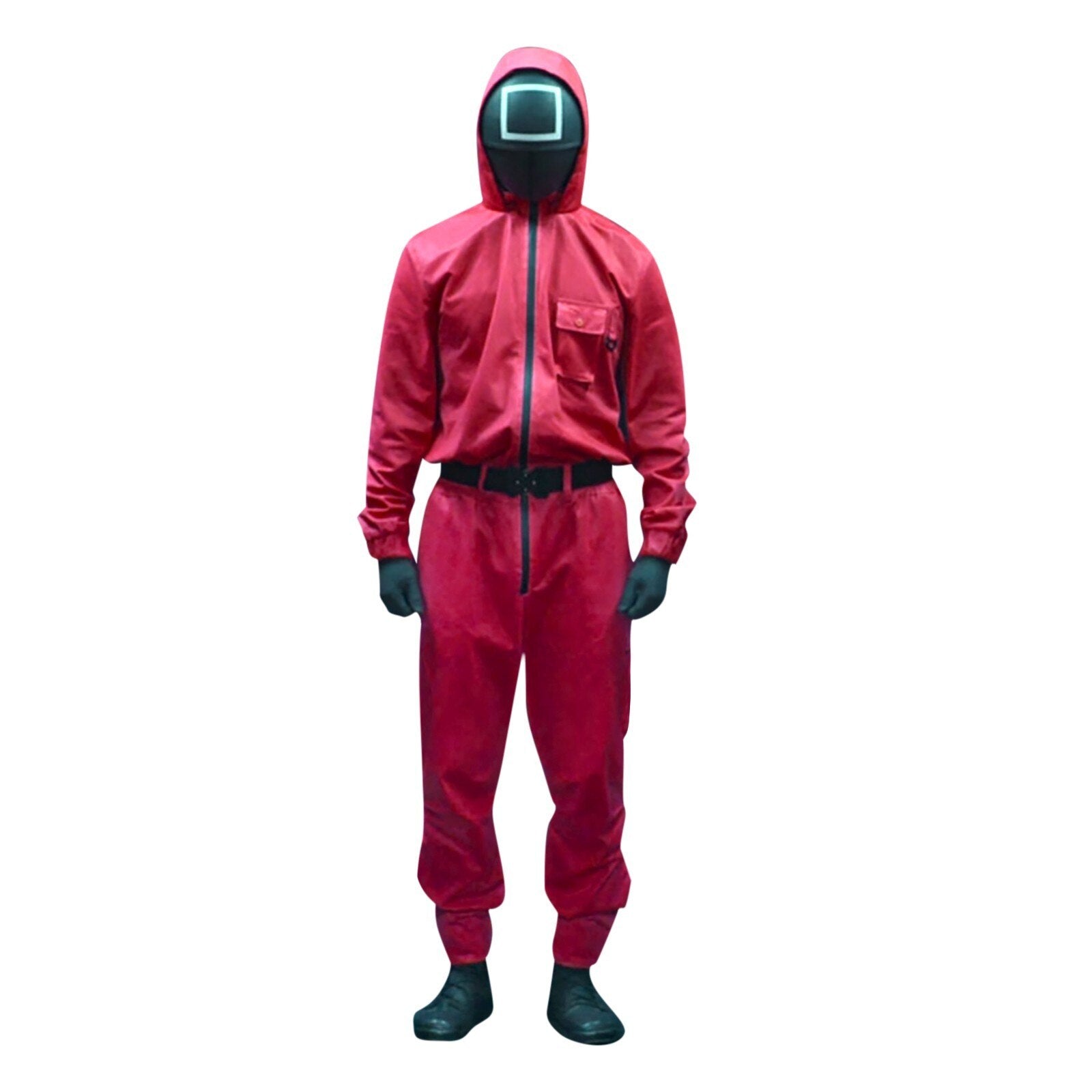 Squid Game Villain Red Jumpsuit Cosplay Costume For Men And Women - Pleasures and Sins   Pleasures and Sins