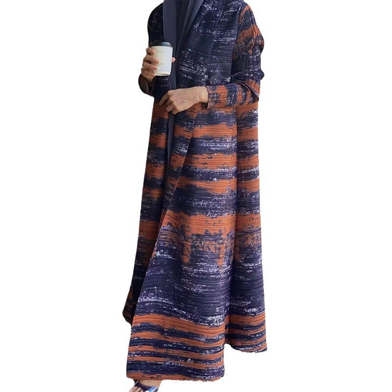 Printed Middle Eastern Muslim fashion cardigan robe - Pleasures and Sins   Pleasures and Sins