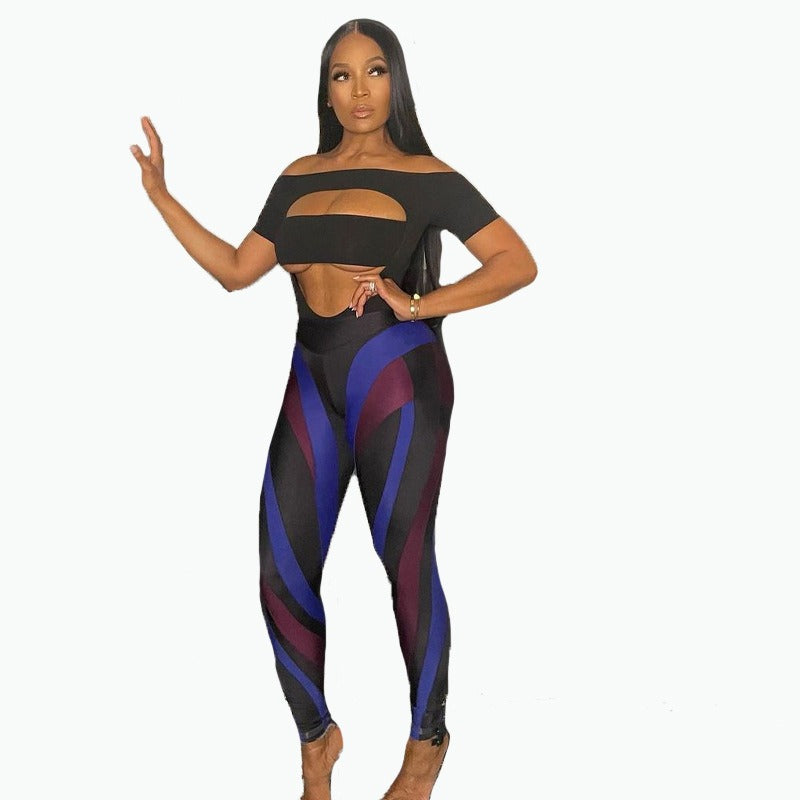 Women's digital printed sexy sports leggings