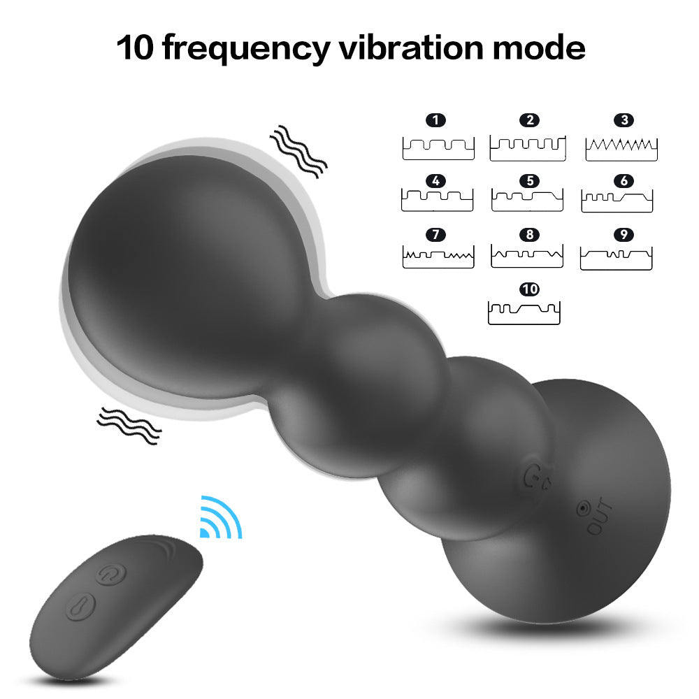 Remote Control Charging Silicone Vibration Inflatable Rear Anal Plug - Pleasures and Sins   Pleasures and Sins