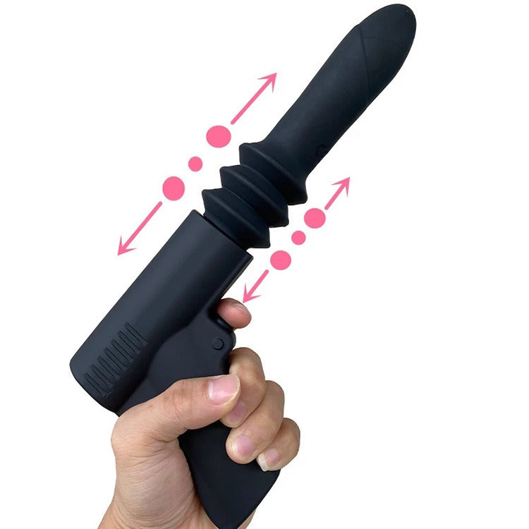 Simulated Phallus Pistol, Automatic Retractable Gun, Massage Vibrator - Pleasures and Sins   Pleasures and Sins