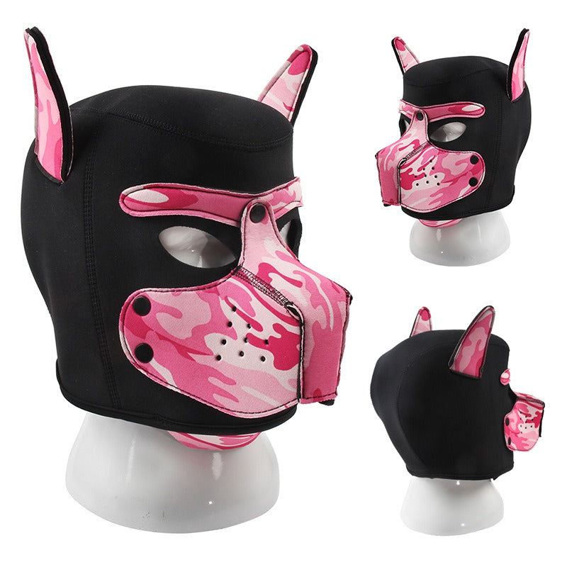 New Adult SM Role Play Flirting Dog Head Mask Headgear - Pleasures and Sins   Pleasures and Sins