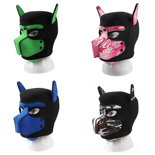 New Adult SM Role Play Flirting Dog Head Mask Headgear - Pleasures and Sins   Pleasures and Sins