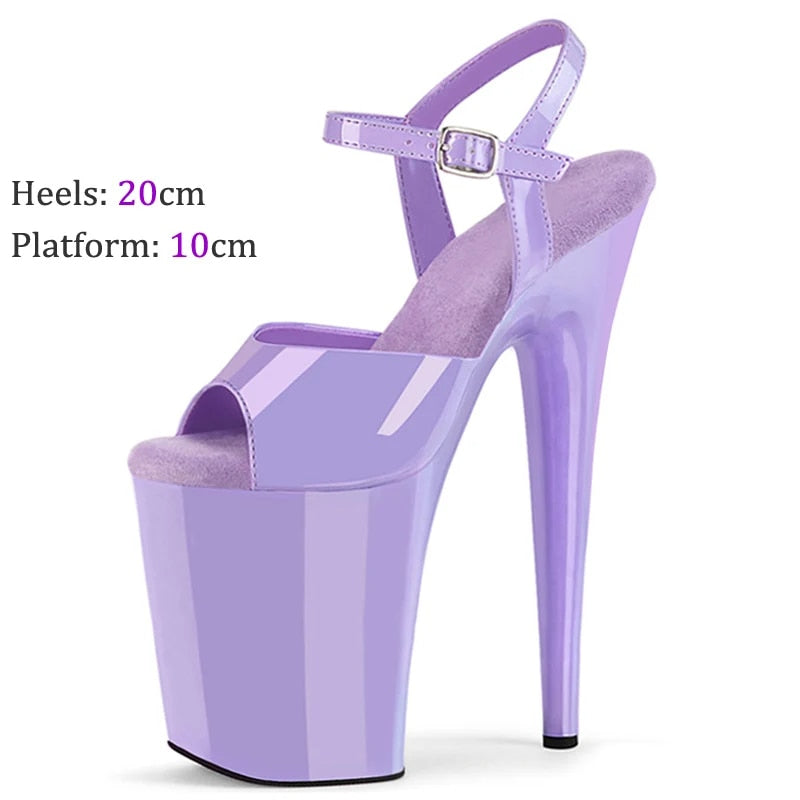 Womens Summer Sandals Modern Stiletto Platform Pole Dance Shoes - Pleasures and Sins   Pleasures and Sins