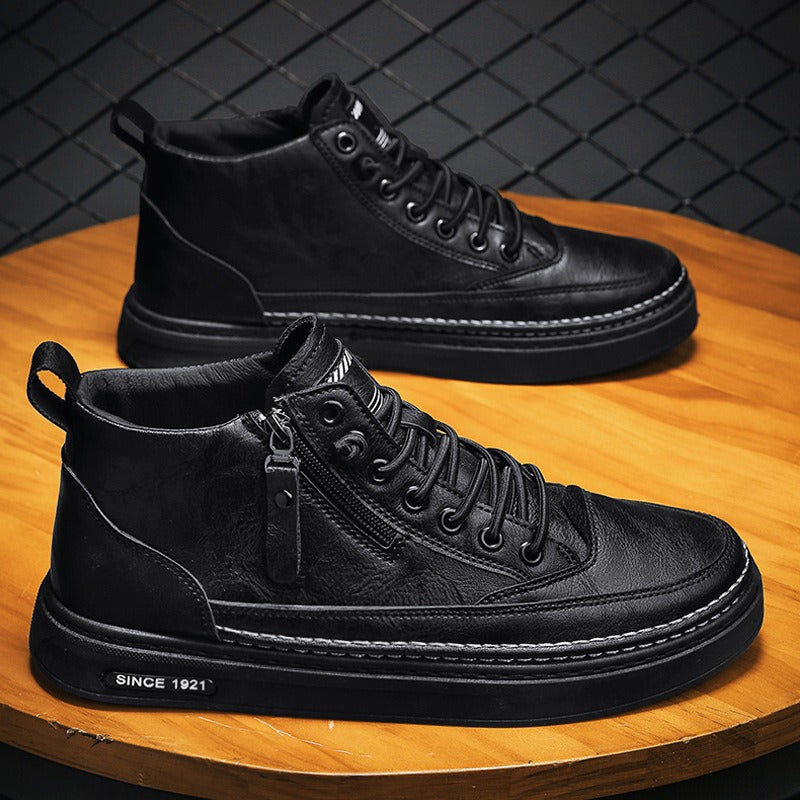 Mens high top casual shoes, trendy and versatile boots - Pleasures and Sins   Pleasures and Sins