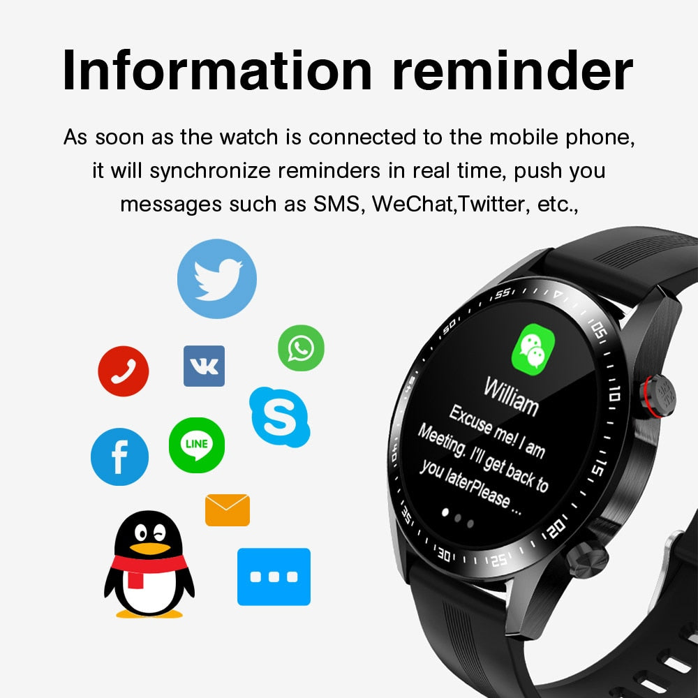 Smart Watch Bluetooth Call Full Touch Screen Waterproof Android IOS - Pleasures and Sins   Pleasures and Sins