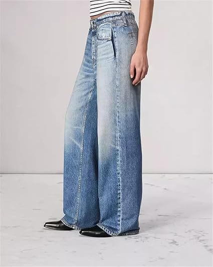 Women’s Retro Mid-rise Jeans Perfect with Platform Heels