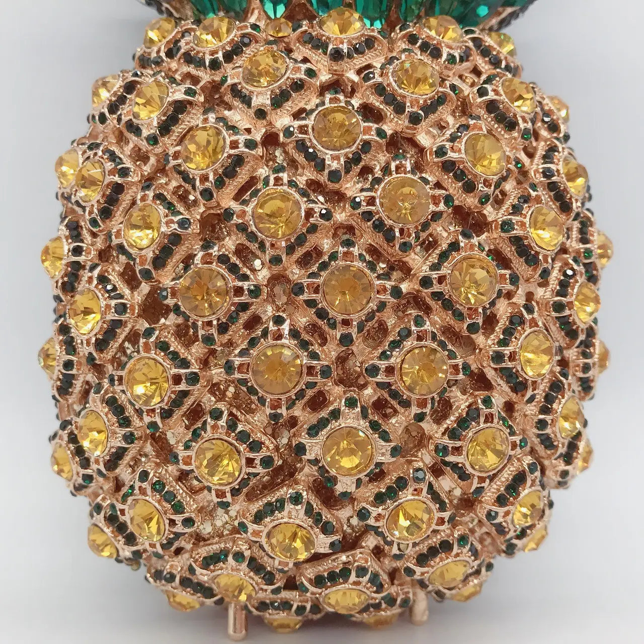 Ananas Form Diamante Abendessen Tasche Voll Diamant Handheld