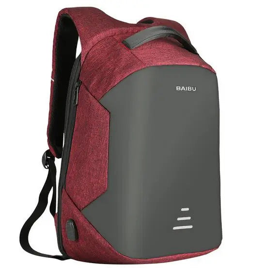 Men 15.6 Laptop Backpack Anti Theft Backpack Usb Charging Waterproof Backpack - Pleasures and Sins   Pleasures and Sins