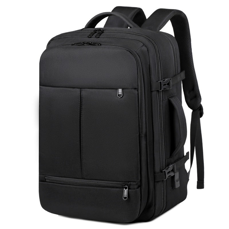 Large Capacity Backpack Multiple Pockets And Zippers Versatile Business Travel - Pleasures and Sins   Pleasures and Sins