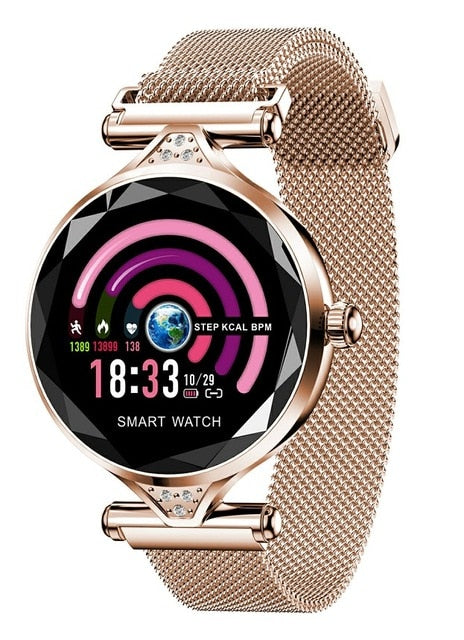 Womens Fashion Smart Watch Fitness and Health With Diamante Strap - Pleasures and Sins   Pleasures and Sins