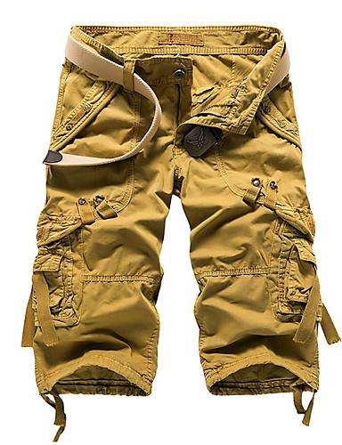 Pantalon cargo pour homme - Couleur unie