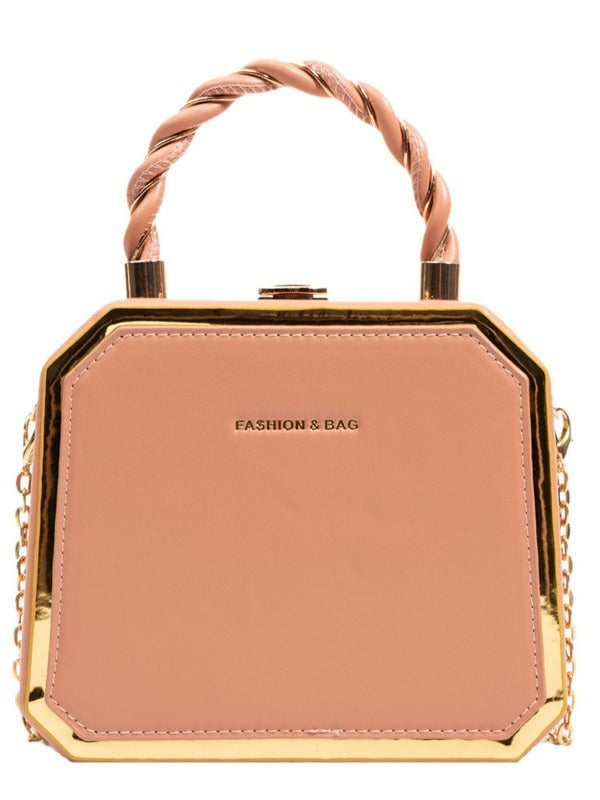 Fashionable square bag stylish simple and chic chain crossbody bag