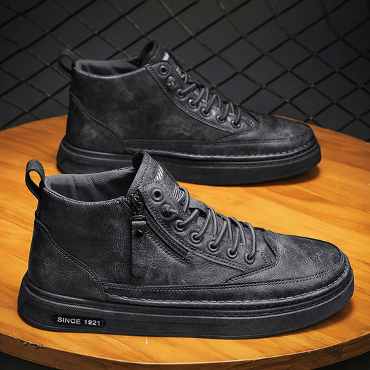 Mens high top casual shoes, trendy and versatile boots - Pleasures and Sins   Pleasures and Sins