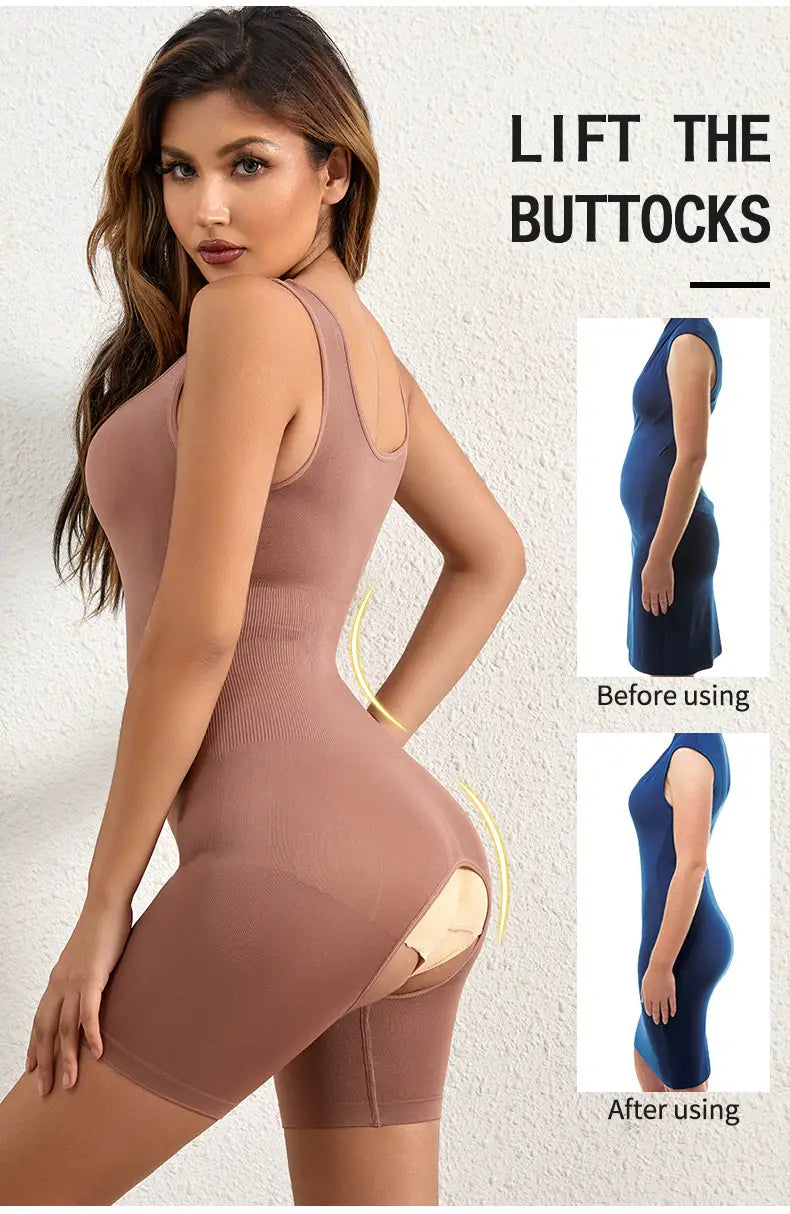 Vêtements de forme moulants pour femmes avec ventre serré à la taille.