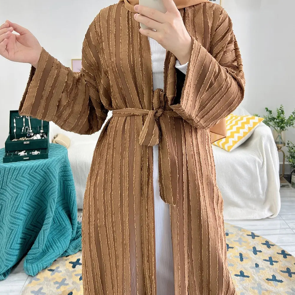 Ramadan Eid Djellaba Abaya Long Sleeve Muslim Dress