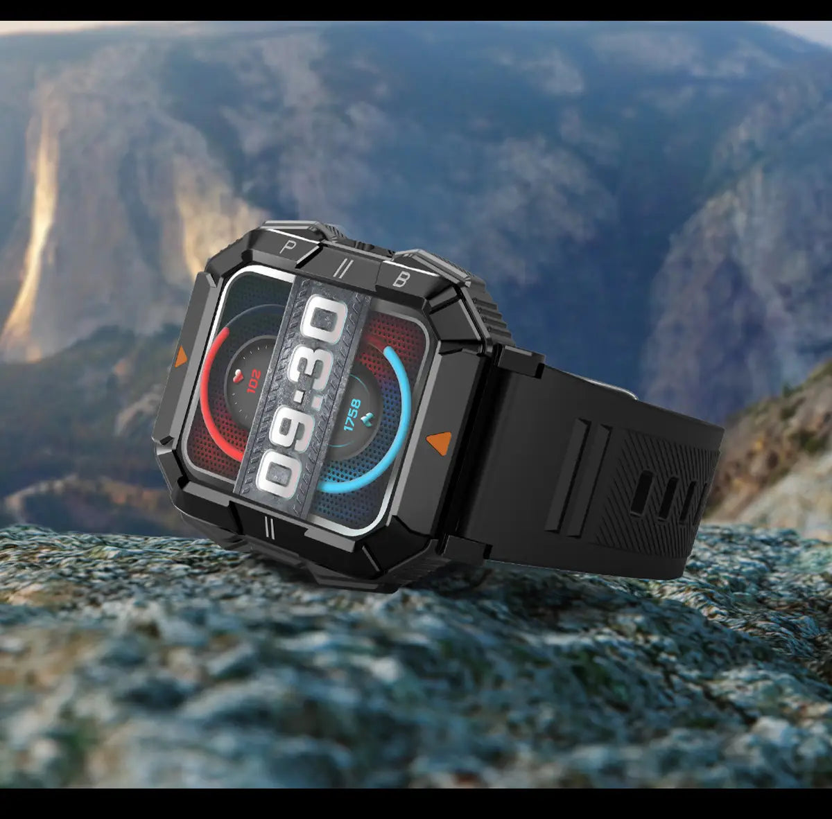 Smartwatch Bluetooth wasserdicht Herzfrequenz Sauerstoff Überwachung