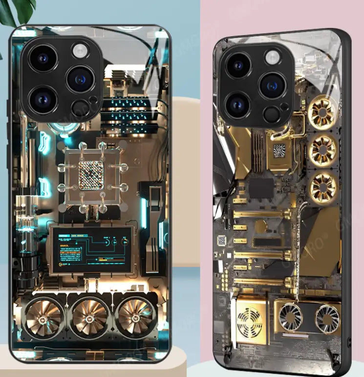 Trendy Circuit Board Design Apple Iphone 14 & 15 Phone Case