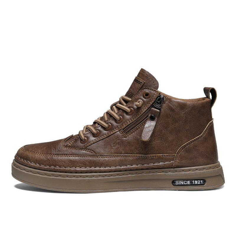 Mens high top casual shoes, trendy and versatile boots - Pleasures and Sins   Pleasures and Sins