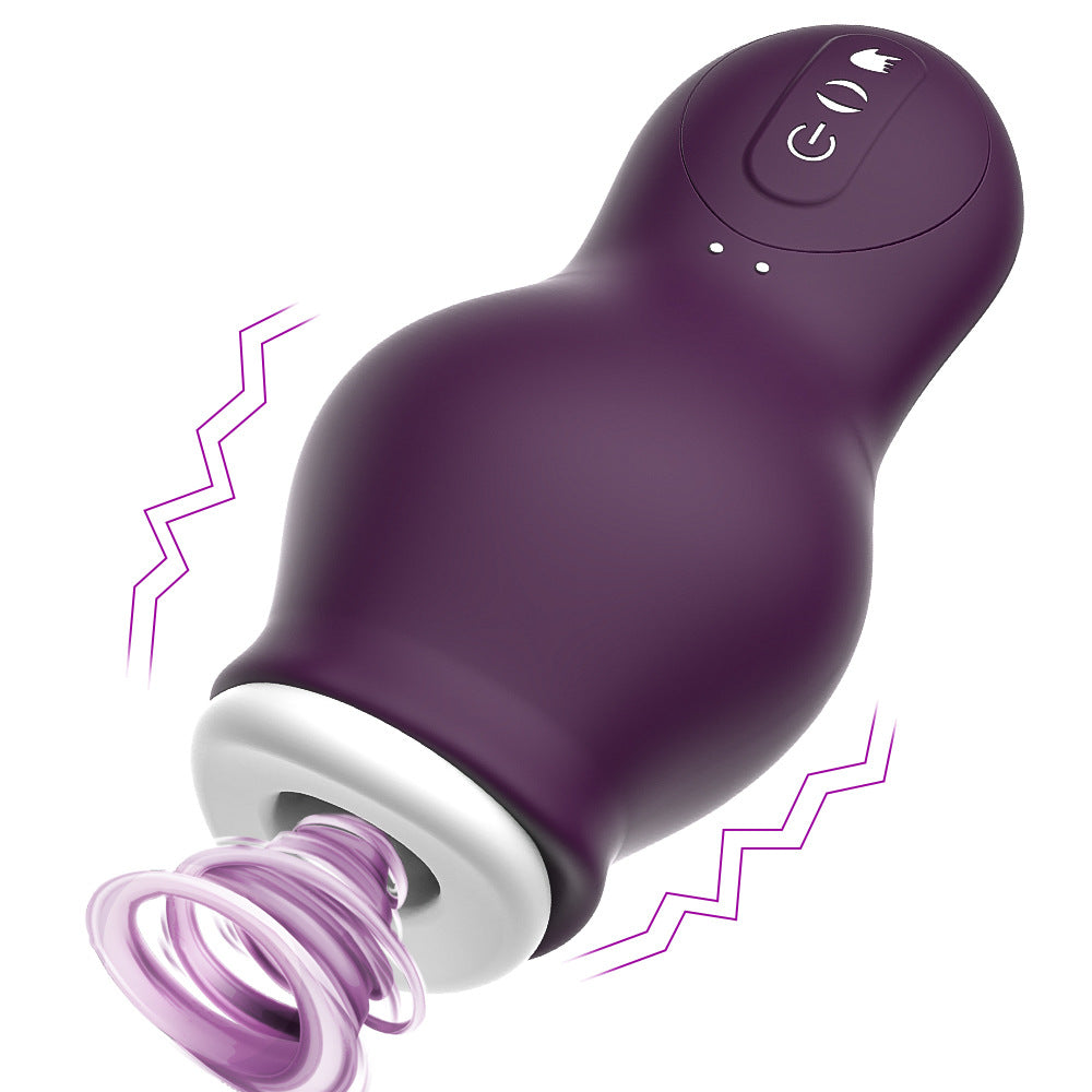 Male Automatic Suction Cup Vibrating Sucking Massager Penis Exerciser - Pleasures and Sins   Pleasures and Sins