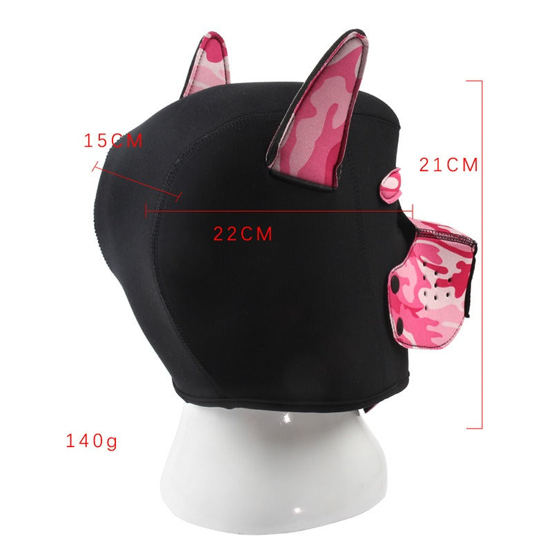 New Adult SM Role Play Flirting Dog Head Mask Headgear - Pleasures and Sins   Pleasures and Sins