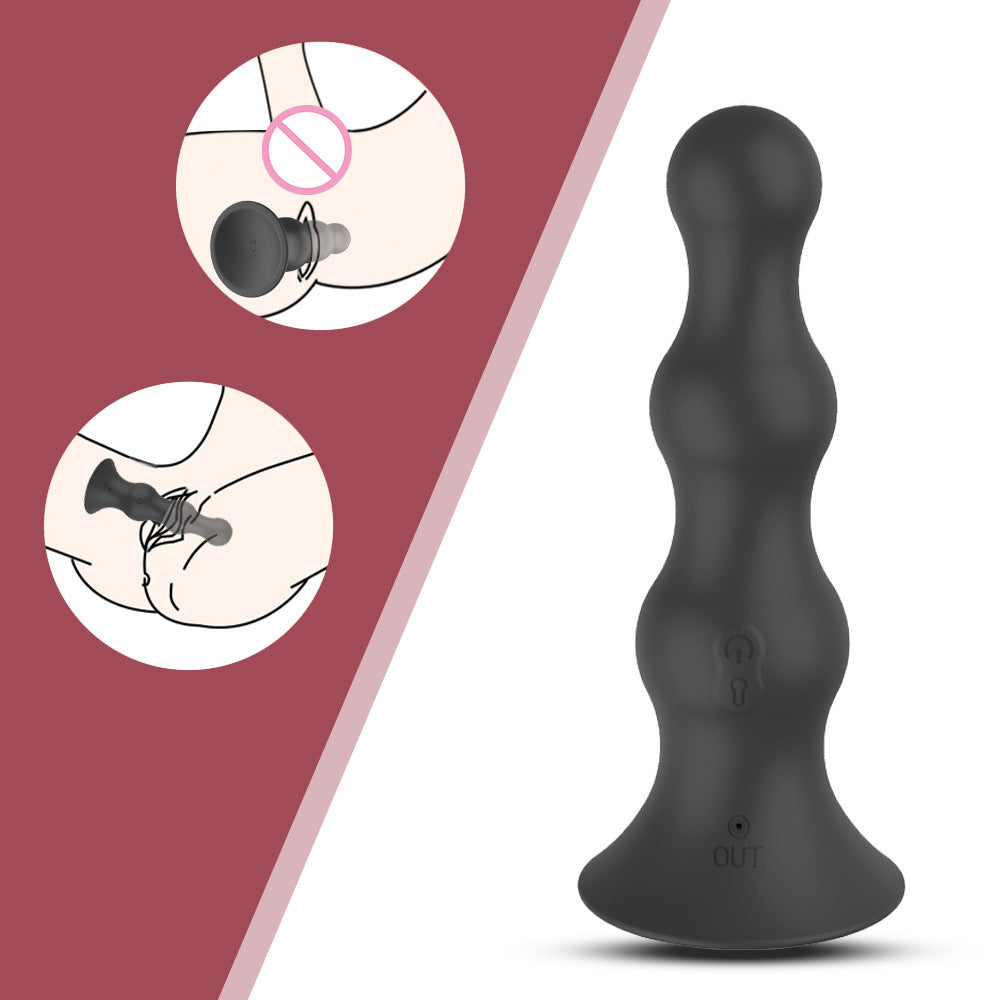 Remote Control Charging Silicone Vibration Inflatable Rear Anal Plug - Pleasures and Sins   Pleasures and Sins