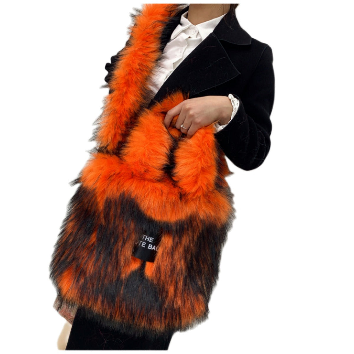 Crossbody Tote Bag Imitation Fur Large Capacity Bag - Pleasures and Sins   Pleasures and Sins