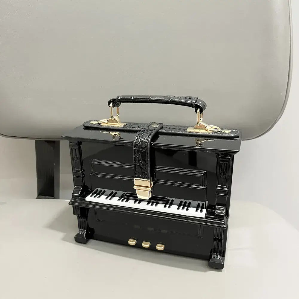 Unique Luxury Piano shape Crossbody Shoulder Bag With Top