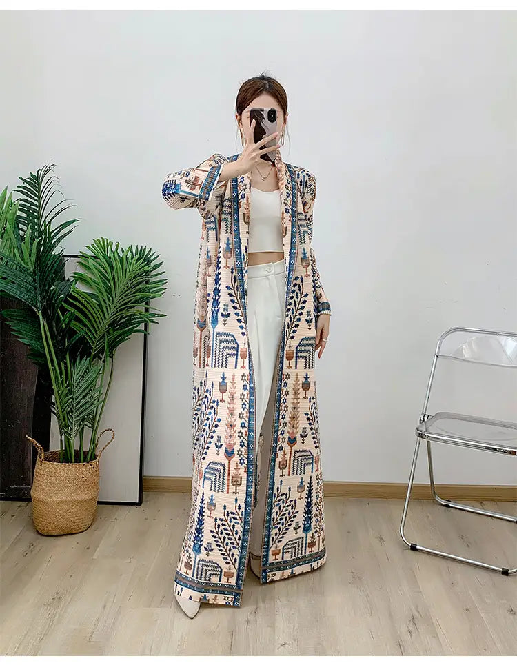 Long Skirt Fashionable and Elegant Pleated Dress Long Arab