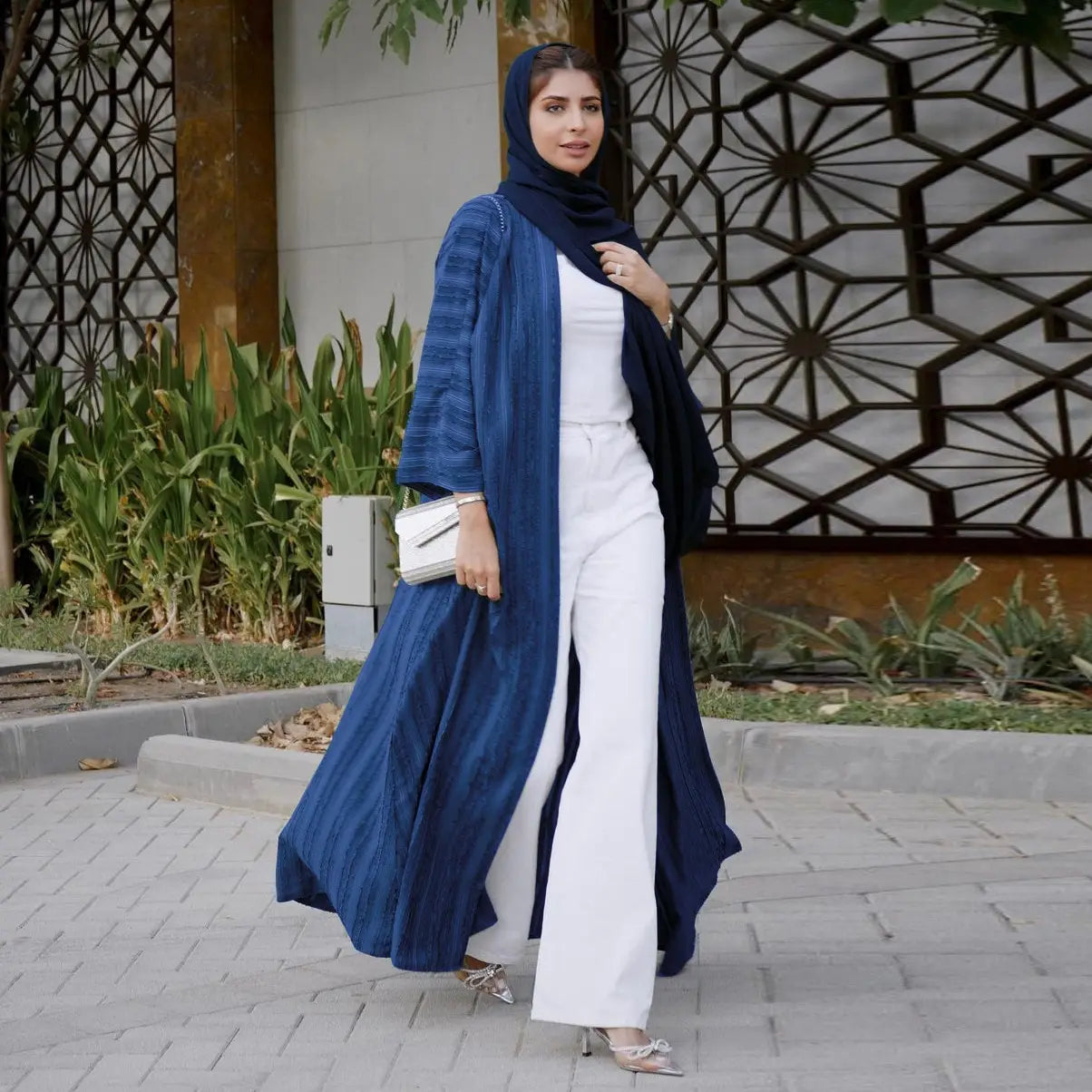 Ramadan Eid Djellaba Abaya Long Sleeve Muslim Dress