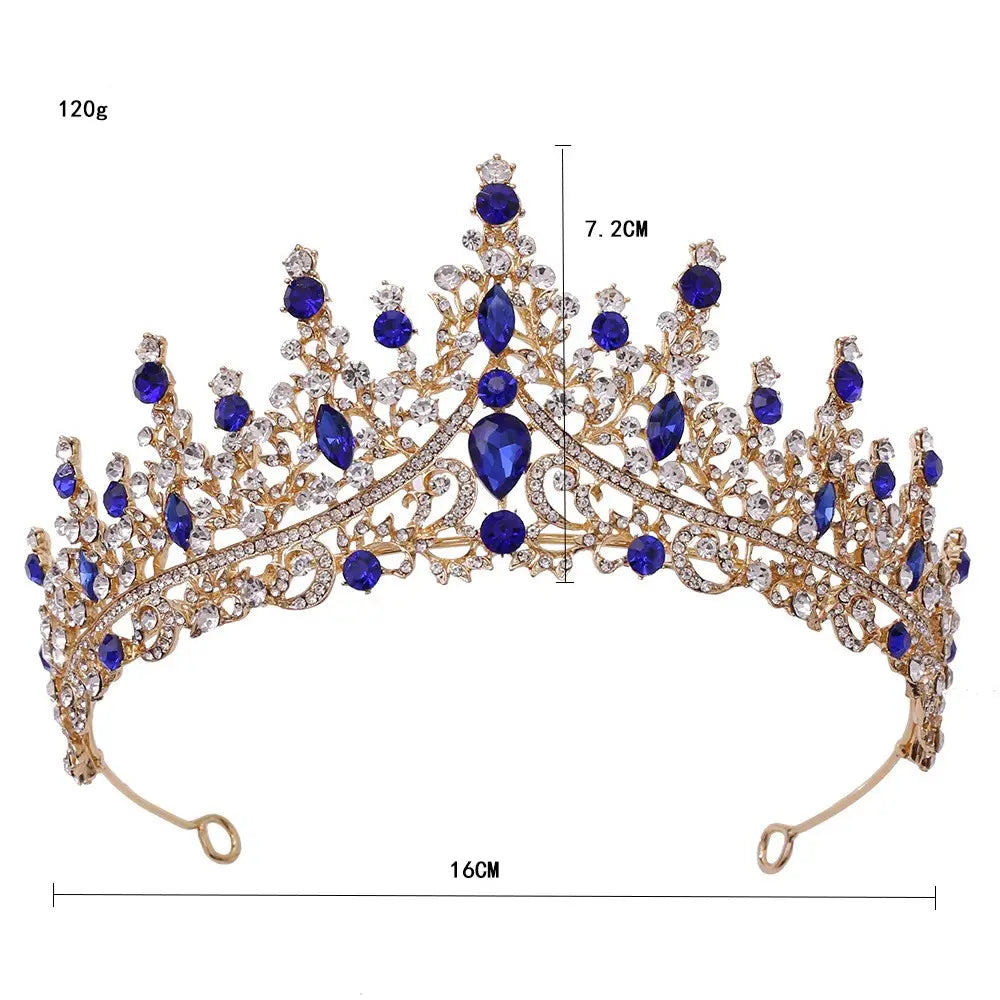 Couronne de mariage Magnifique diadème de luxe en strass de la mariée