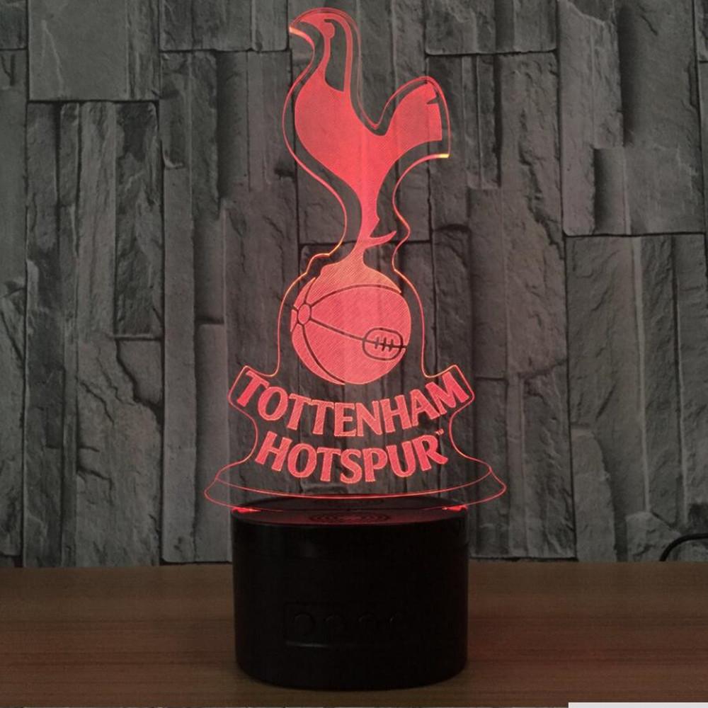 Tottenham Hotspur Football Club 3D LED Night Light Novelty Gift - Pleasures and Sins   Pleasures and Sins